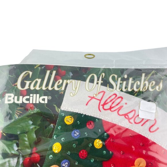 Bucilla Christmas Stocking Kit A Teddy Bear Christmas Kit 33253 Felt Applique - Picture 5 of 6